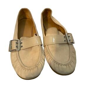 Ugg Charlotte Suede Buckle Loafers Taupe Color Women's Size 9